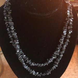 Hematite Chip Necklace